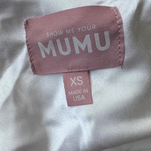 show me your mumu women jasmine mini dress white ivory luxe satin xsmall - Picture 8 of 9